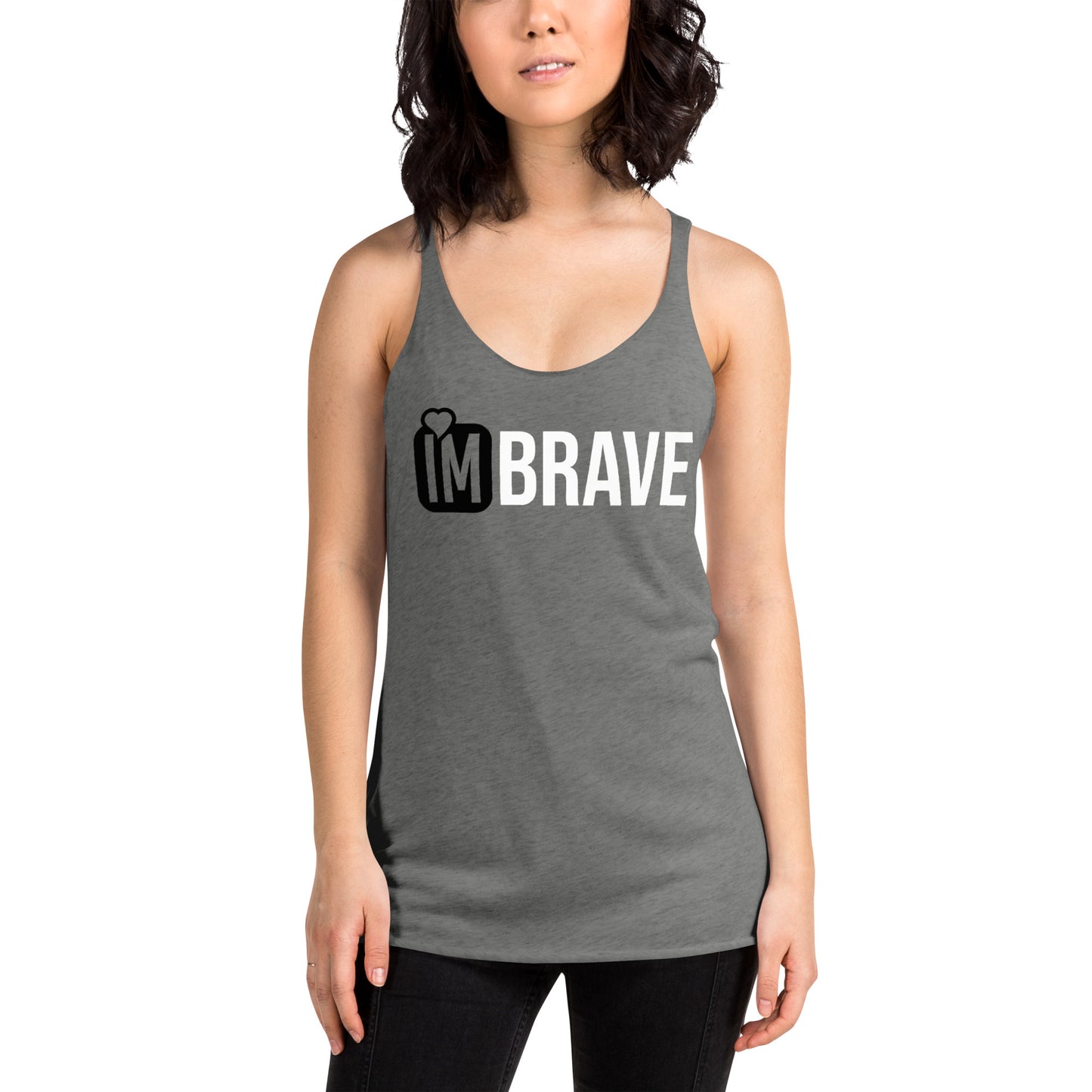IM BRAVE Women's Racerback Tank