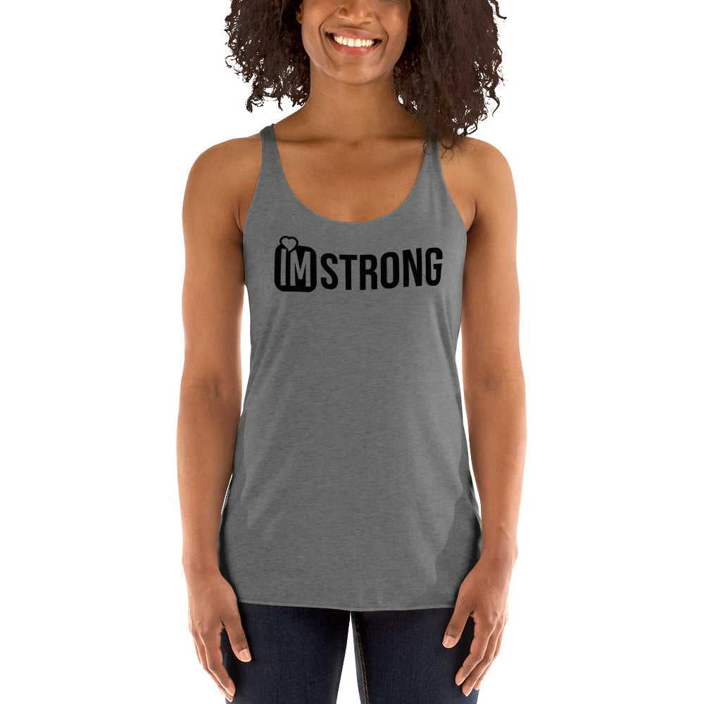 IM STRONG Women's Racerback Tank