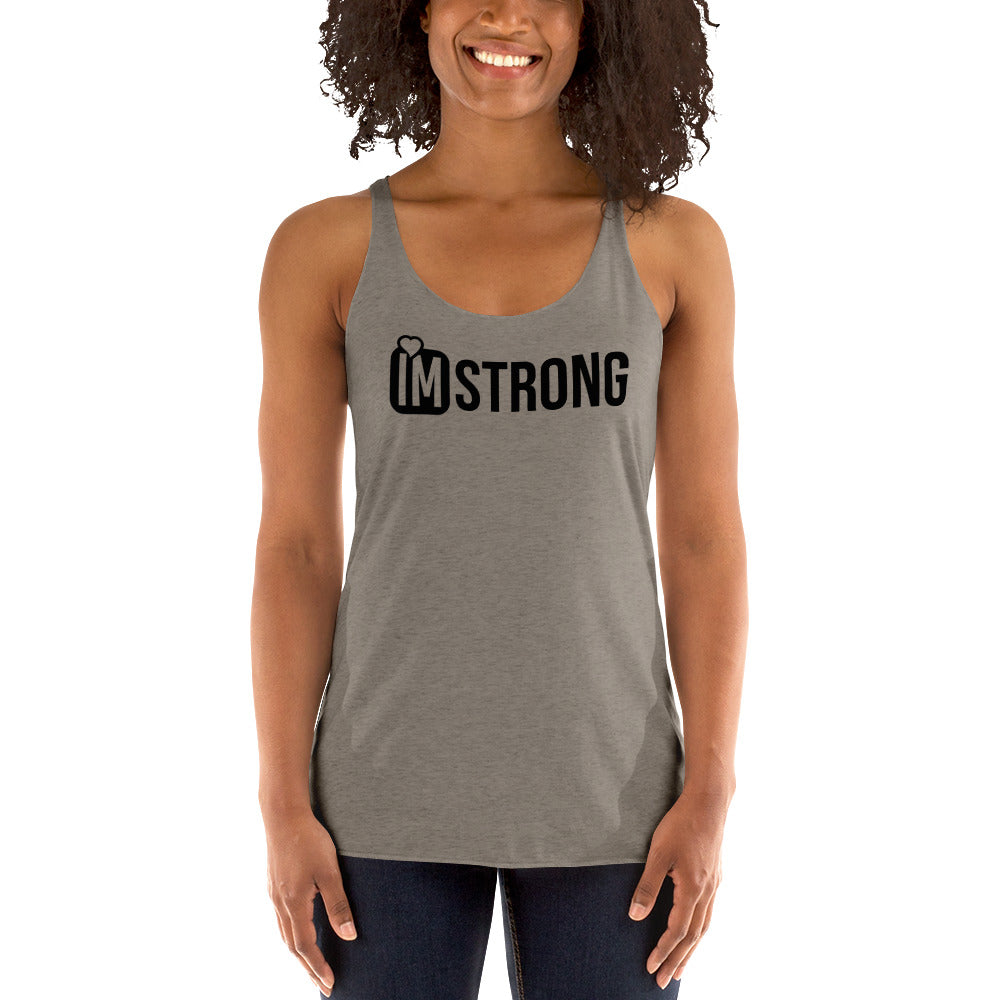 IM STRONG Women's Racerback Tank