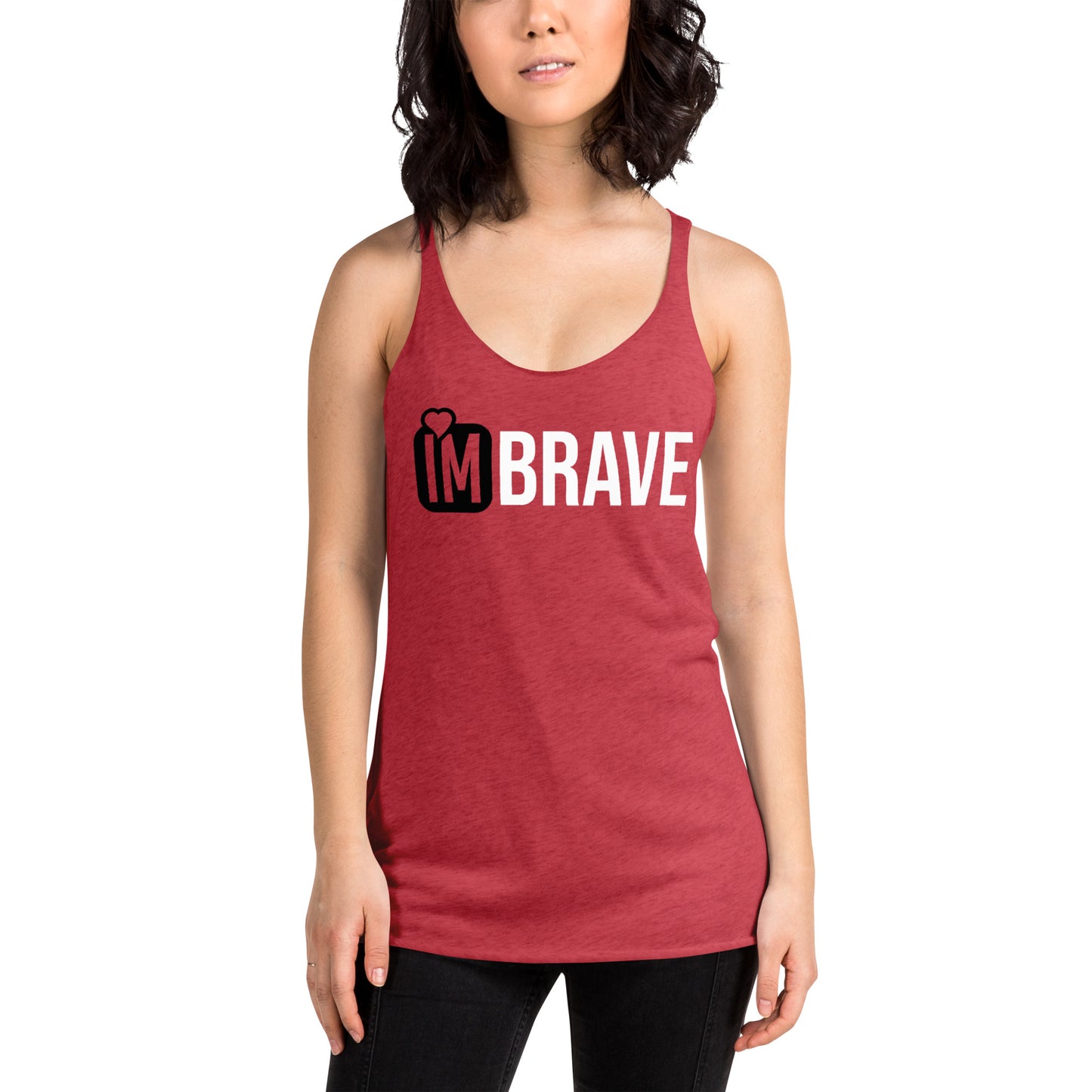 IM BRAVE Women's Racerback Tank
