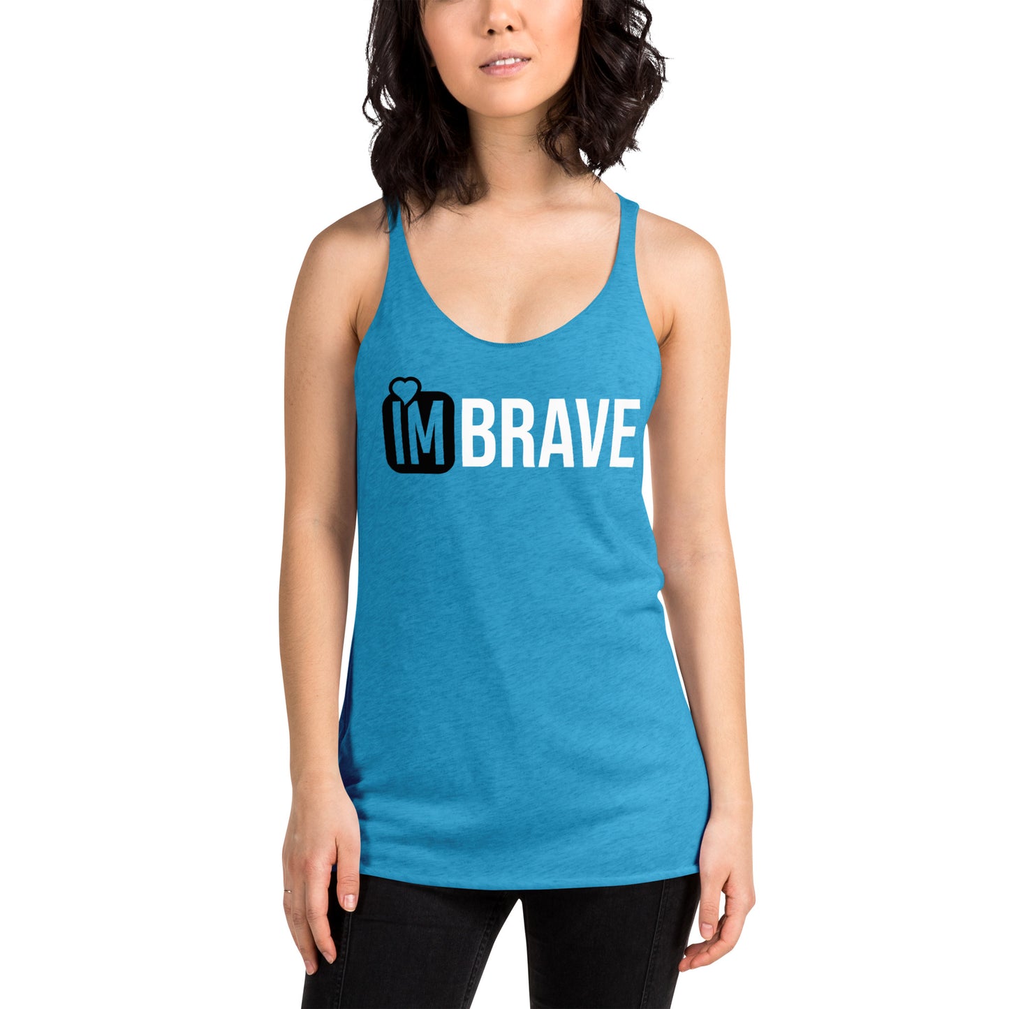 IM BRAVE Women's Racerback Tank