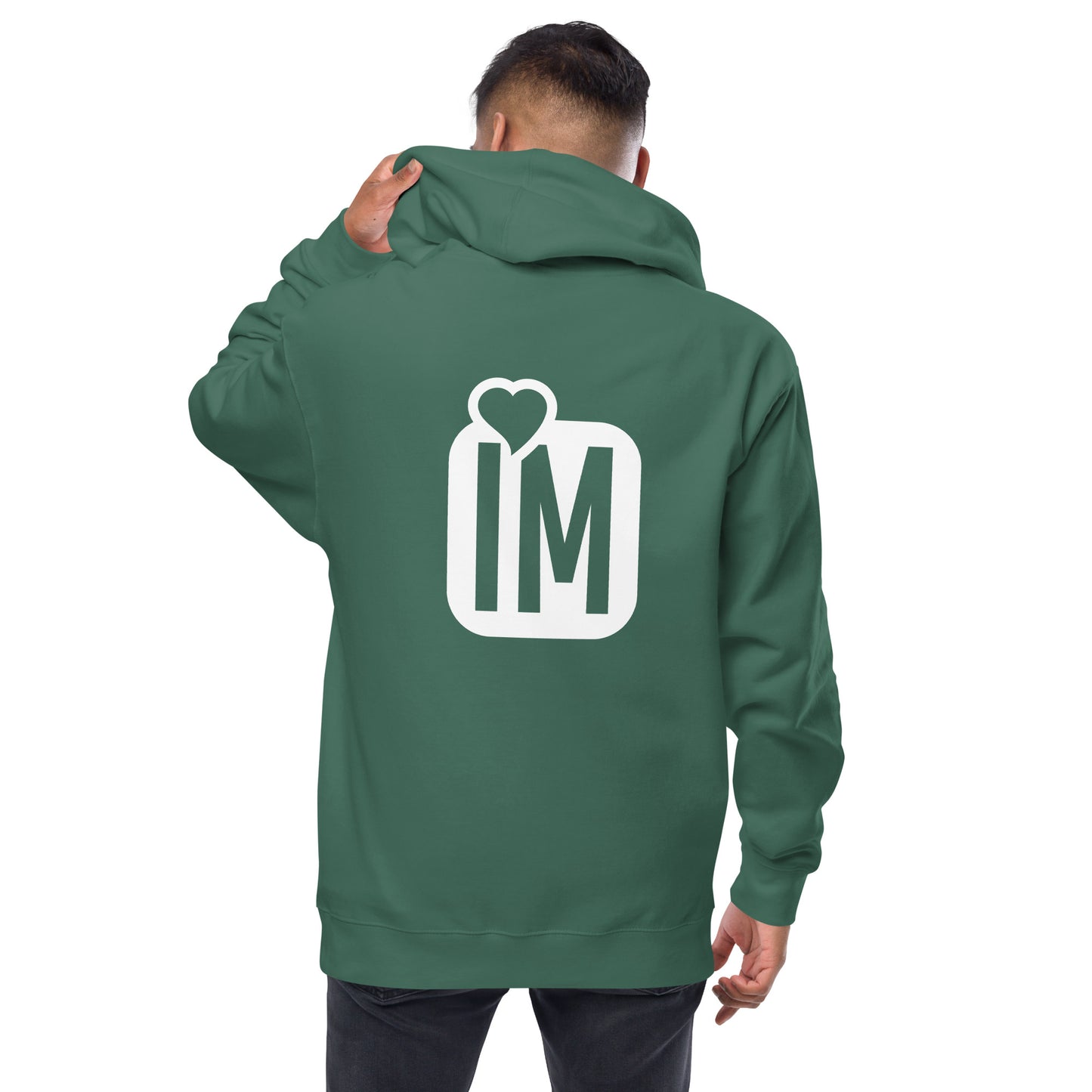 IM Unisex fleece zip up hoodie