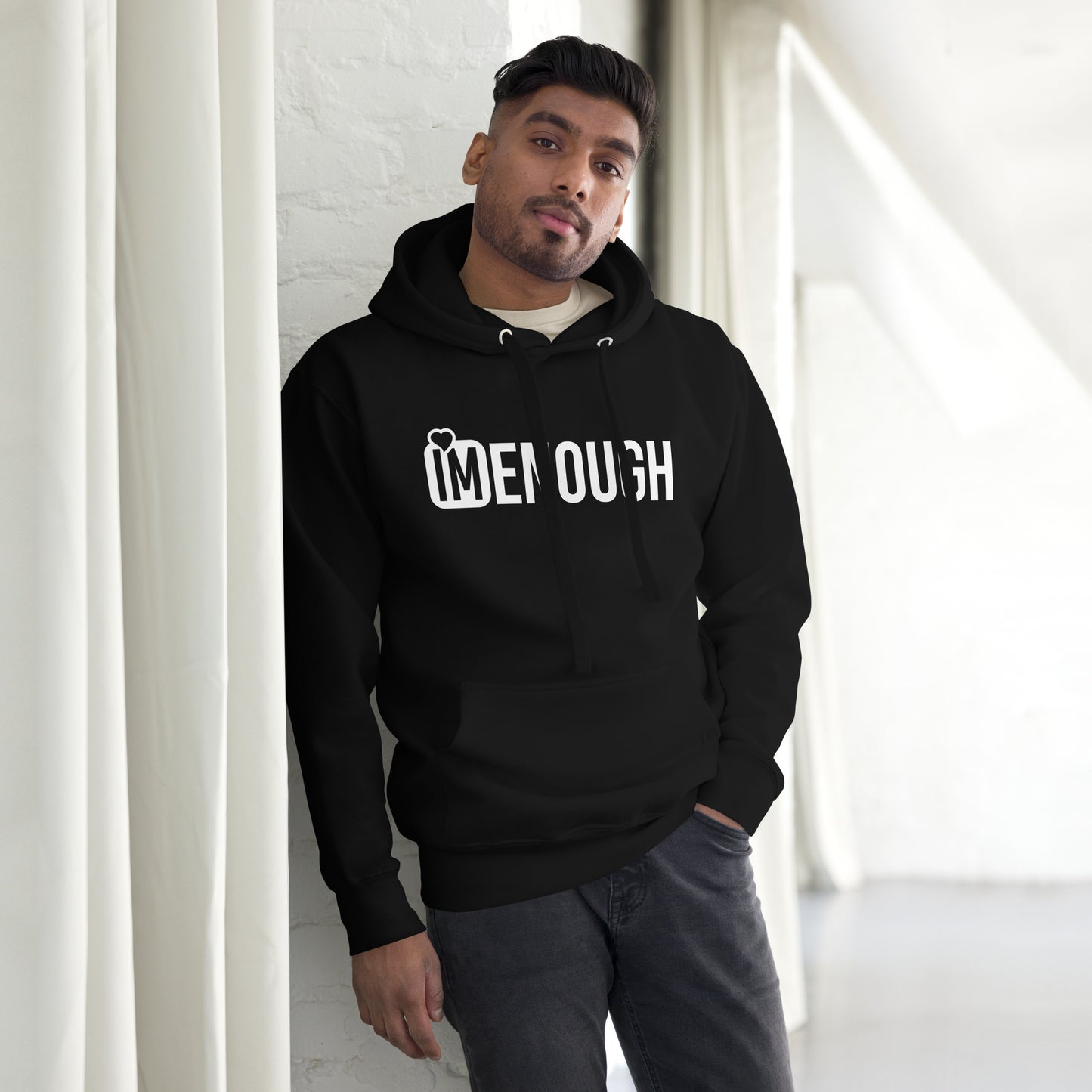 IM ENOUGH WhiteUnisex Hoodie