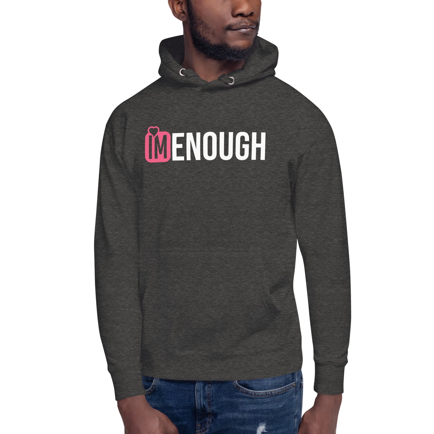 IM ENOUGH Pink Logo Unisex Hoodie