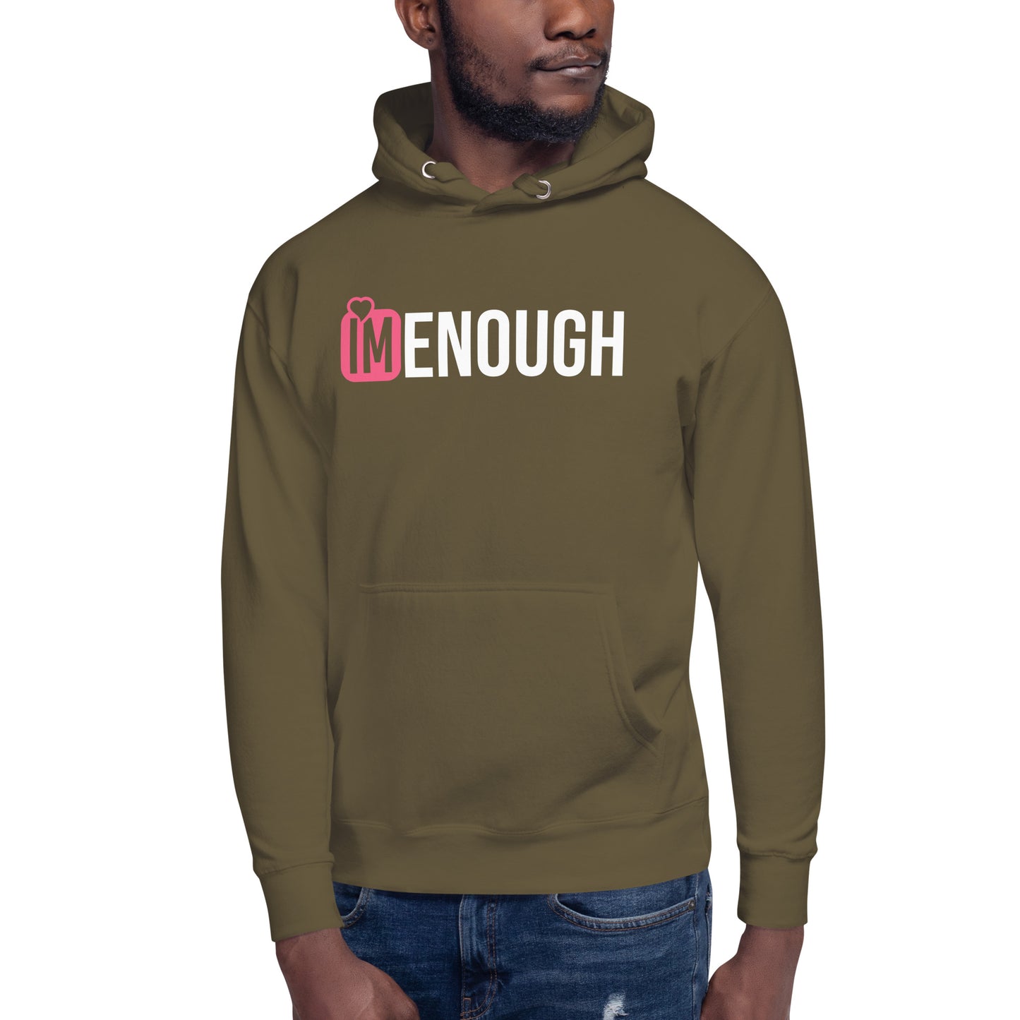 IM ENOUGH Pink Logo Unisex Hoodie