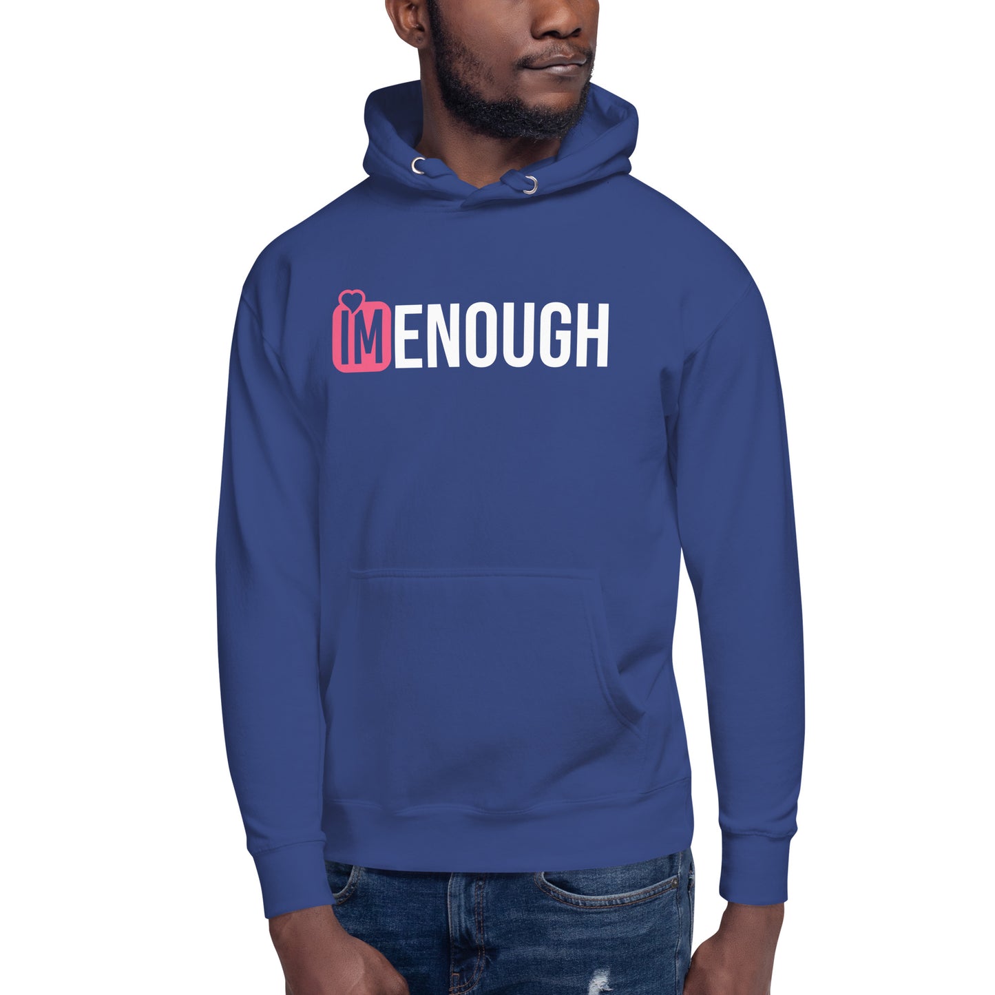 IM ENOUGH Pink Logo Unisex Hoodie