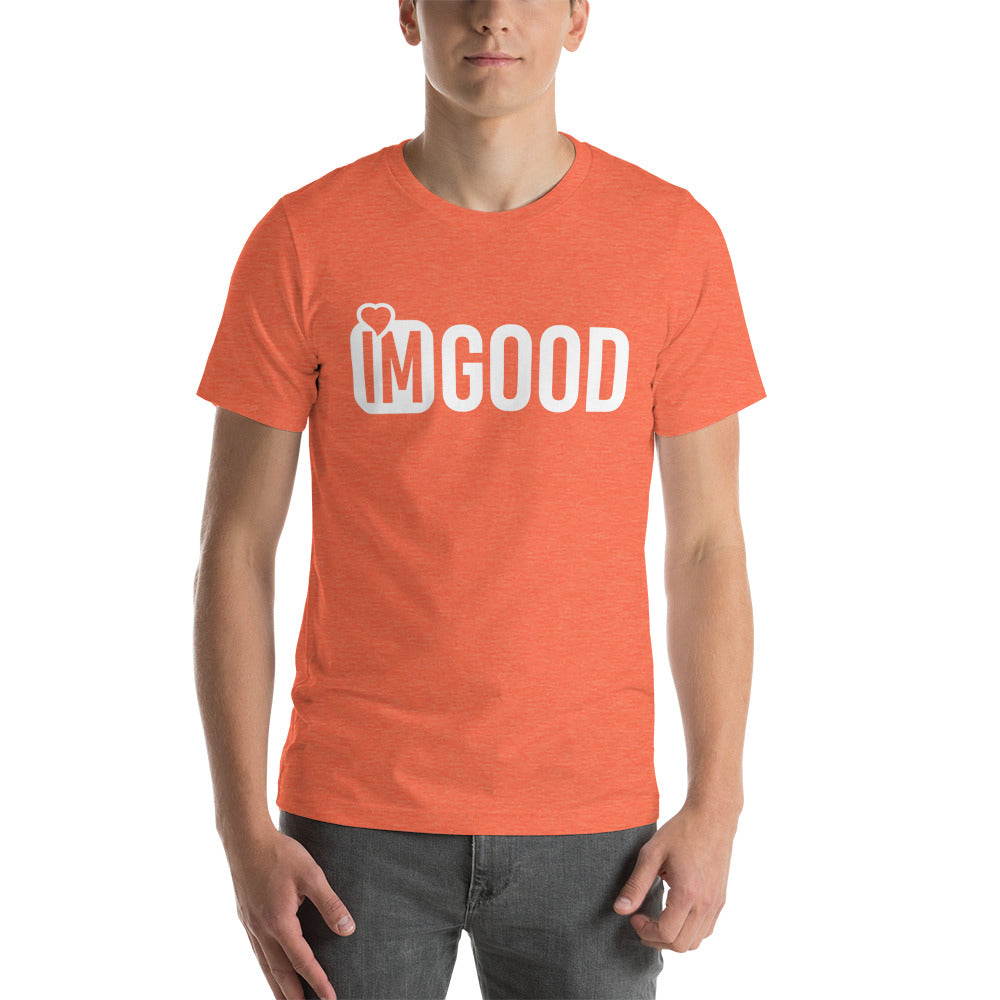 IM GOOD White on White Unisex t-shirt