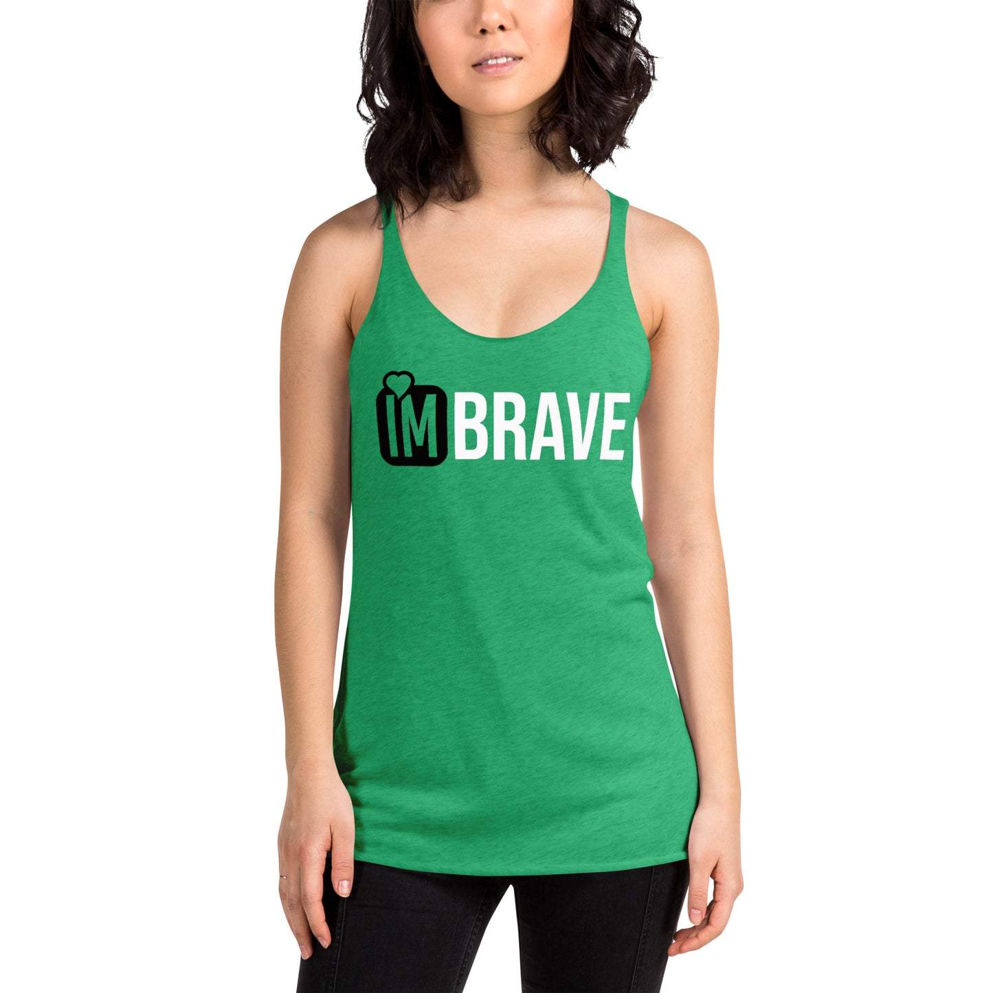 IM BRAVE Women's Racerback Tank