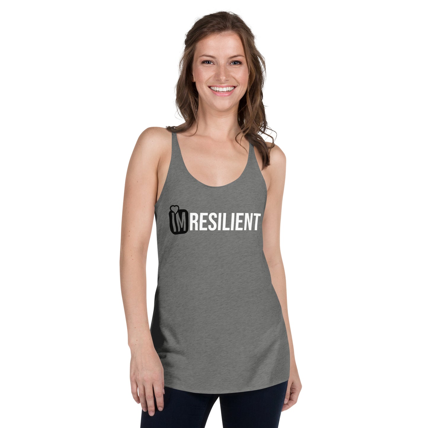 IM RESILIENT Women's Racerback Tank