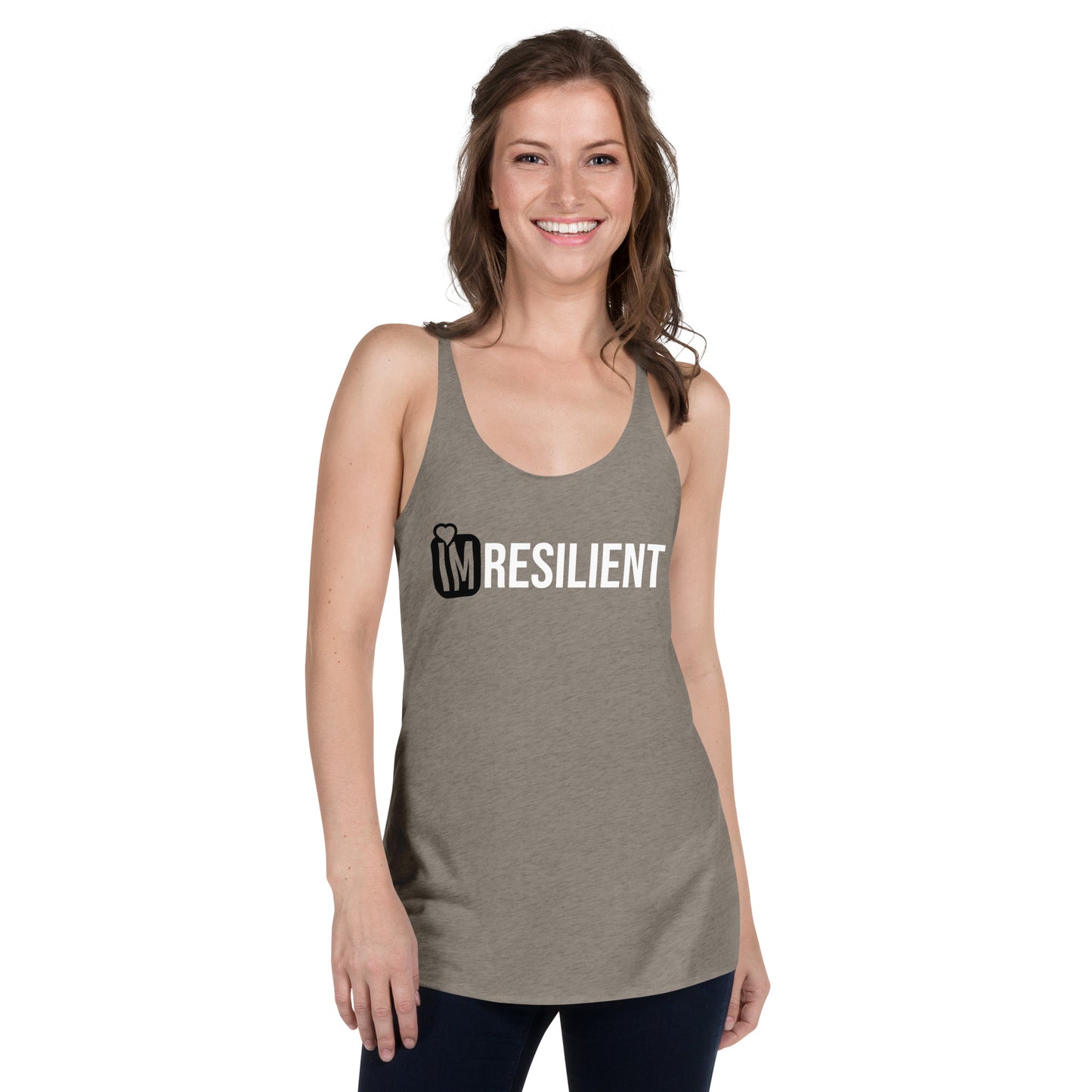 IM RESILIENT Women's Racerback Tank