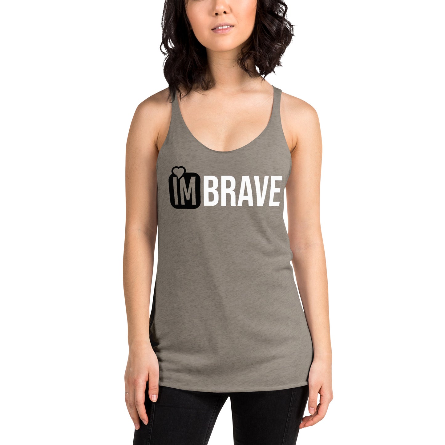 IM BRAVE Women's Racerback Tank