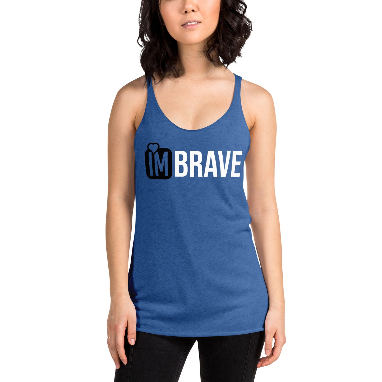 IM BRAVE Women's Racerback Tank