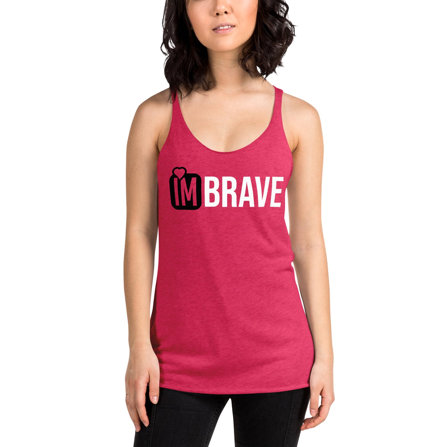 IM BRAVE Women's Racerback Tank