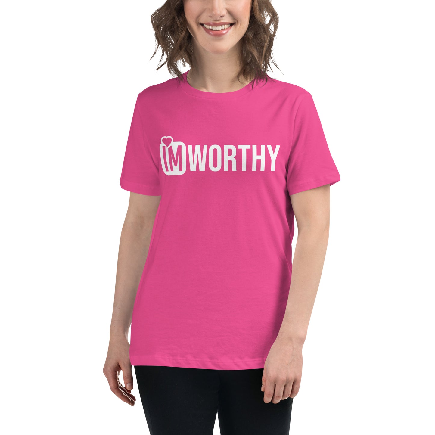 IM WORTHY Women's Relaxed T-Shirt