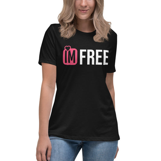 IM FREE Pink Women's Relaxed T-Shirt