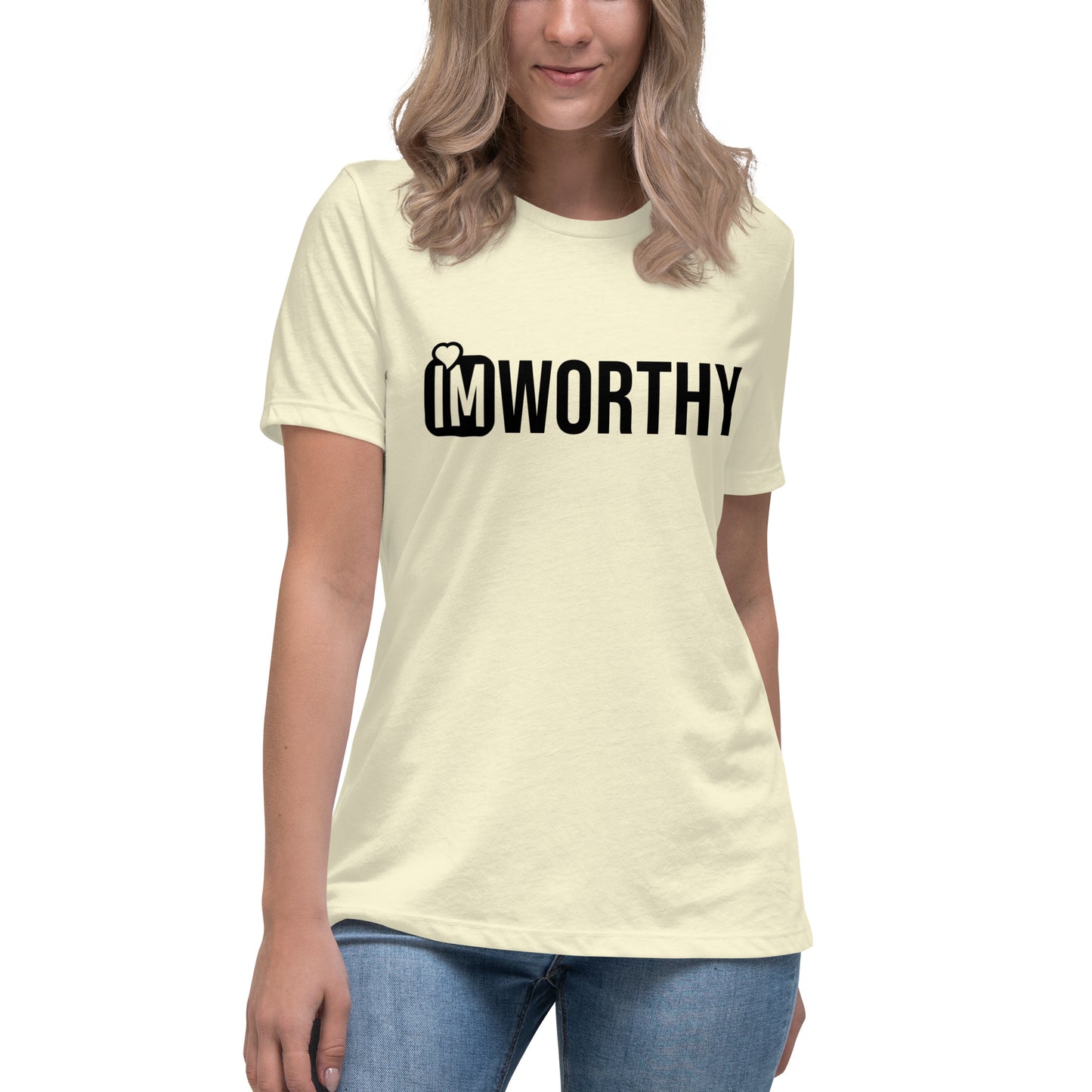 IM WORTHY Women's Relaxed T-Shirt