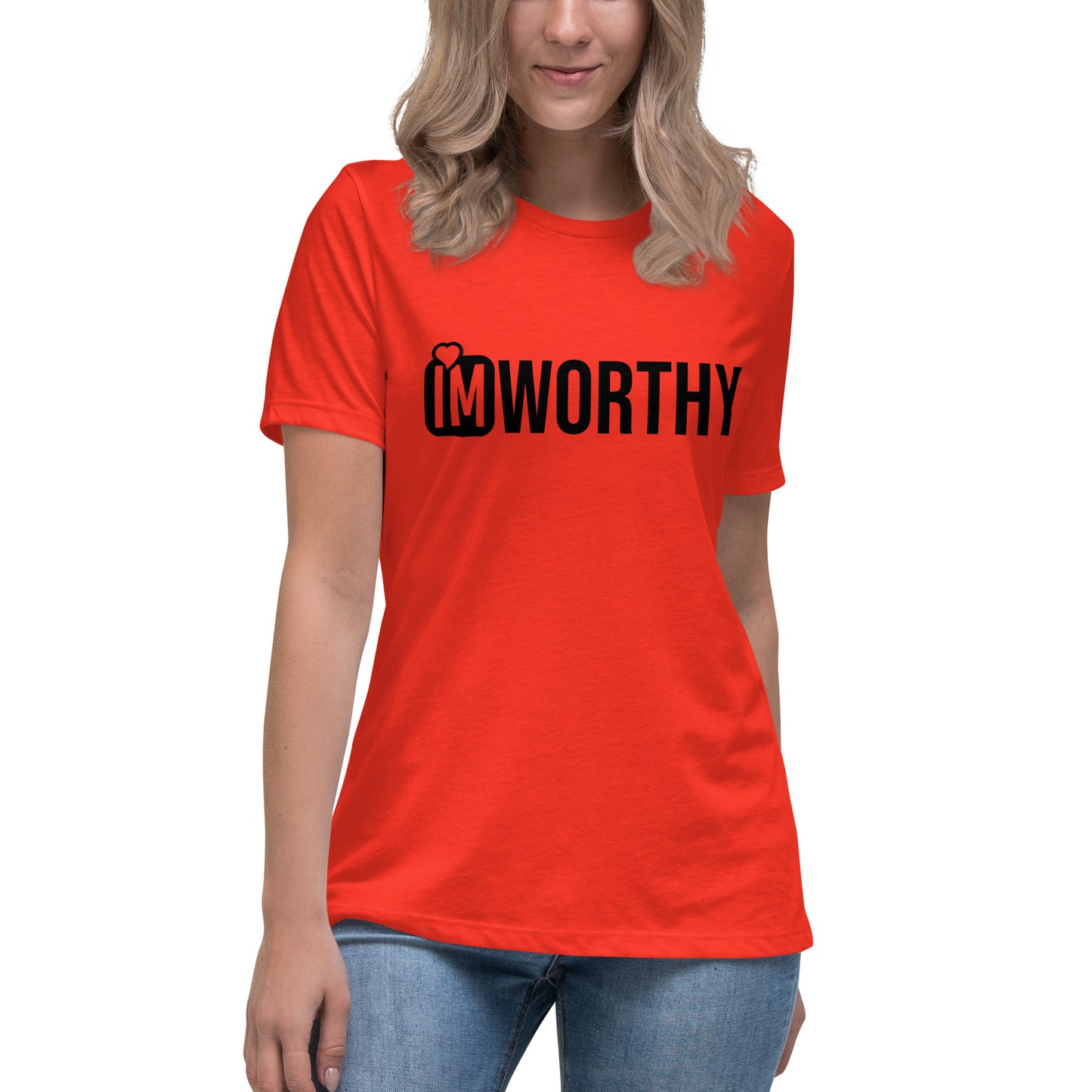 IM WORTHY Women's Relaxed T-Shirt